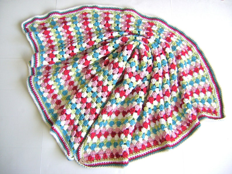 Cath Kidston Inspired Baby Blanket Pattern Skill Level Easy Great for Beginners image 4