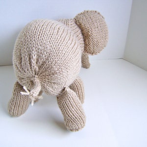 Knitting PATTERN for Precious Pachyderm Only Needs One Skein of Worsted Yarn image 4