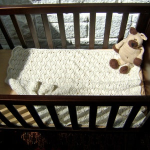 Uptown Stroller Blanket PATTERN Modèle de couverture au crochet image 3