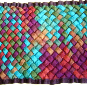 Autumns Bounty Entrelac Knitting Blanket PATTERN Knit Your Own Blankets image 5