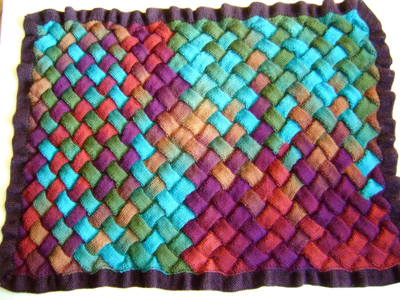 Autumns Bounty Entrelac Knitting Blanket PATTERN Knit Your Own Blankets image 5