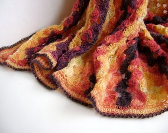 Crocheted Blanket Pattern - Bonfire Wedding Throw - Hash Tag Pattern