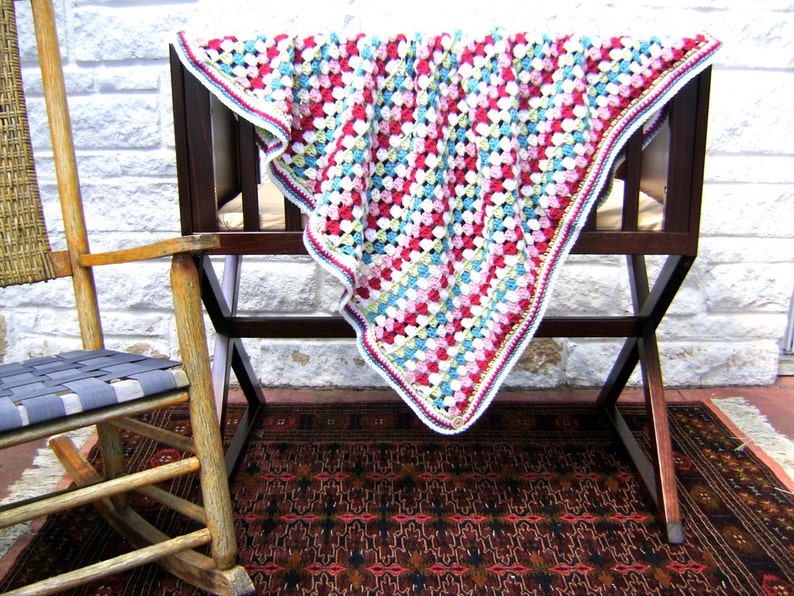 Cath Kidston Inspired Baby Blanket Pattern Skill Level Easy Great for Beginners image 2