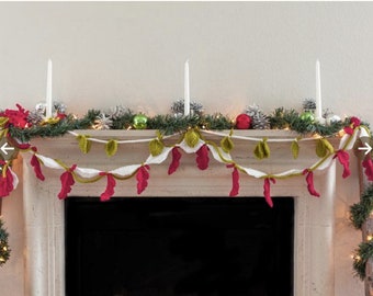 Oak Leaves Garland - Knitting PATTERN - Great for the Advanced Beginner or Better