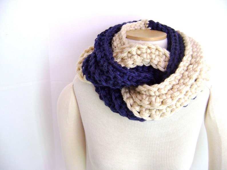 Crochet PATTERN for Chunky Twist Scarf Cowl Great for the Beginner image 2