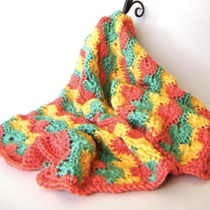 Uptown Stroller Blanket PATTERN Crocheted Blanket Pattern image 5