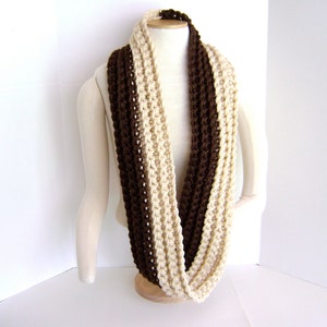 Crochet PATTERN for Chunky Twist Scarf Cowl Great for the Beginner image 5