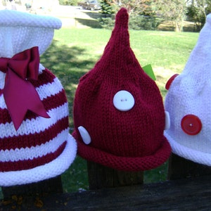 Christmas Hats Collection Pattern Includes all 6 Knitting Patterns Sizes for Newborn to Teens INSTANT DOWNLOAD image 3