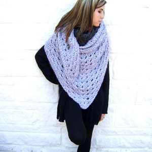Giant Fall Granny Scarf Pattern Easy Quick Stand Out INSTANT DOWNLOAD zdjęcie 5