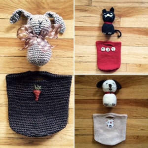 Buddy Buckets Crochet Pattern - for Crochet a Petting Zoo Stuffed Animal Toy