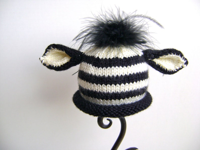 Zebra Hat PATTERN diy for Newborn to Toddler Sizes Instant Download image 2