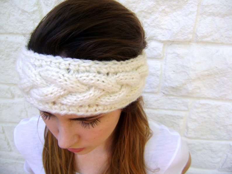 Cable Knit Headband PATTERN INSTANT DOWNLOAD image 2