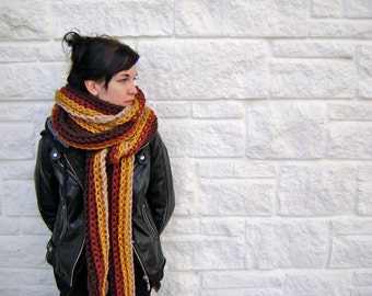 Crochet Scarf PATTERN for Mile Long Scarf Cowl - High End Look - Hand Made Goodness - Instant Download