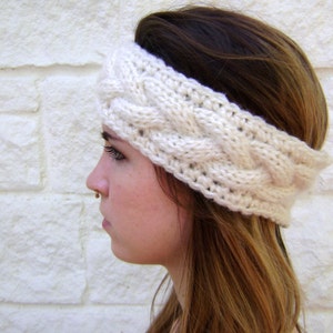 Cable Knit Headband PATTERN INSTANT DOWNLOAD image 4