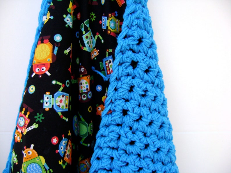 Crochet Pattern for Reversible Baby Blanket - Easy Advanced Beginner Pattern On Sale - Reg 7 INSTANT DOWNLOAD image 1