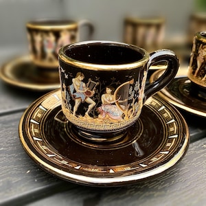 ギリシャ食器セット　24kGOLD柄 ギリシャ食器セット 24kGOLD柄