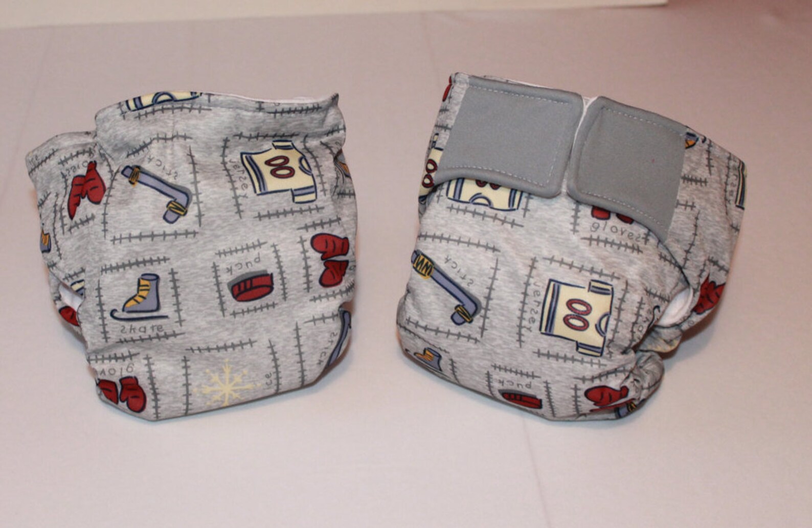 Hockey print all in one cloth diaper Etsy