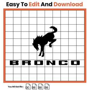 Ford Bronco car sign logo icon SvG,PnG,pdf,ai file,Instant download,Digital download for creators,Ready for Cricut,Icon for tshirt,mug,gift