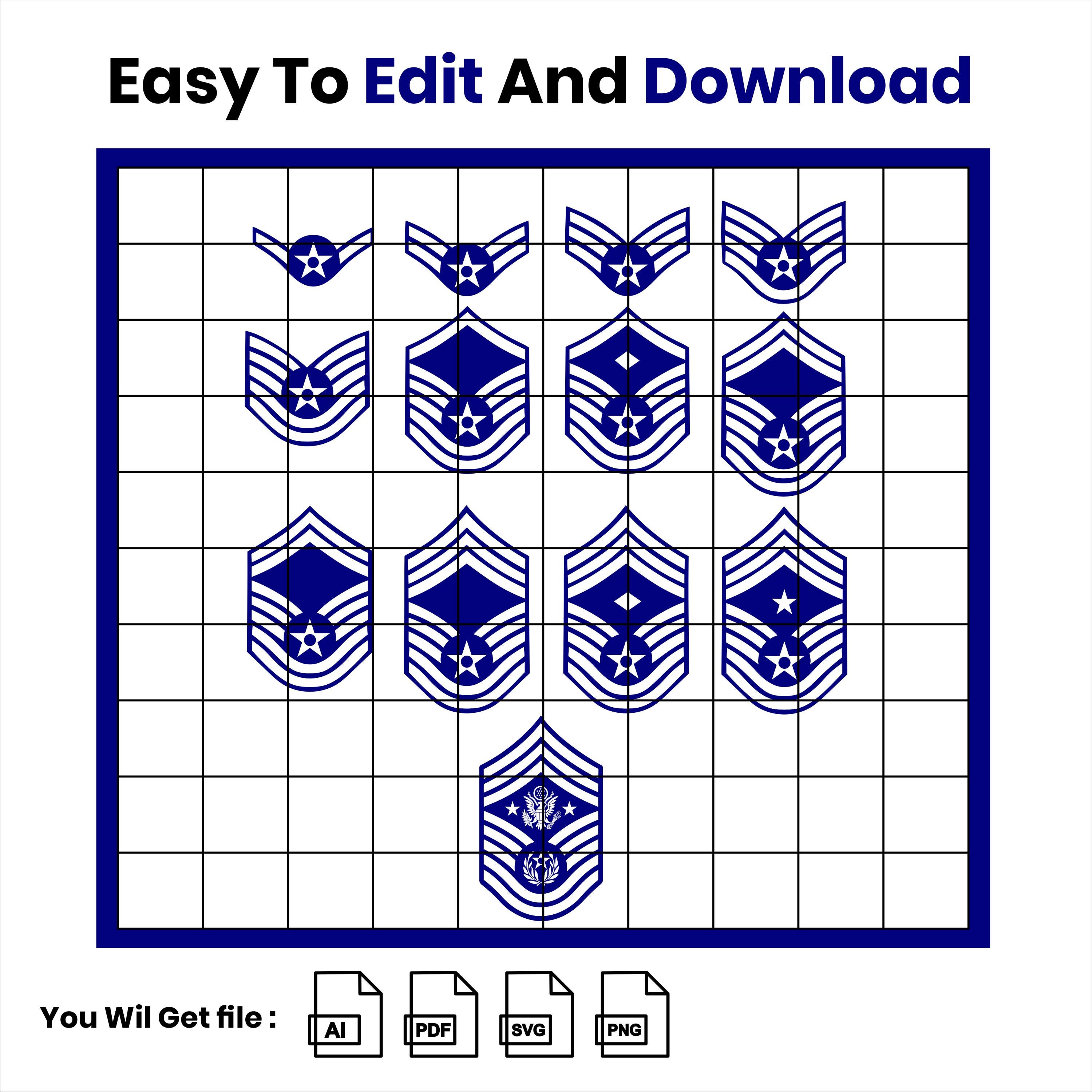 Usaf Rank Blue Chevrons Air Force Dress Chevron Pair (Your Choice