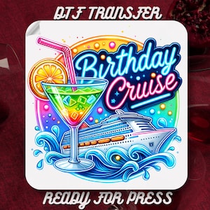 Birthday Cruise Dtf Transfer,Family Birthday Trip Ready To Press,Cruise Birthday DTF, Heat Transfer,Birthday Cruise Party,Birthday Party Dtf