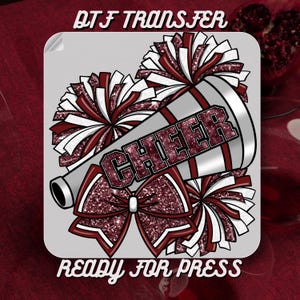 Cheer Mom DTF Transfer, Cheer Mom Jersey Font DTF,Cheer Mom Varsity DTF Transfer,Cheer Mom Shirt,Cheerleading Sweatshirt Print, Faux Glitter