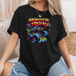 Monster Trucks Are My Jam DTF Transfer,Monster Truck Boy Birthday Ready To Press, Kids Trucks Heat Press,Monster Jam Boy Cars DTF Print bild 5