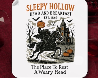 Sleepy Hollow DTF Transfer Ready to Press, Vintage Pumpkin Ready to Press, Horror Halloween Heat Press,Spooky Season DTF Print, High Quality