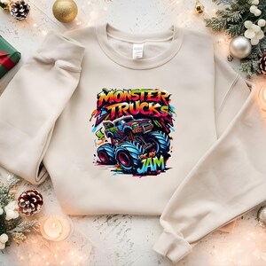 Monster Trucks Are My Jam DTF Transfer,Monster Truck Boy Birthday Ready To Press, Kids Trucks Heat Press,Monster Jam Boy Cars DTF Print bild 6