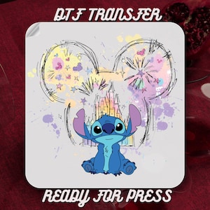 Disney Stitch Family Vacation DTF Transfer, Stitch Disneyworld Shirt Dtf, Disney Castle Ready to Press, Magic Kingdom Heat Press