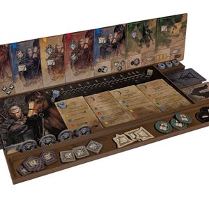 The Witcher: Path of Destiny – 3D-utskrivet spelarbräde – Kort- och tokenorganisatör bild 3