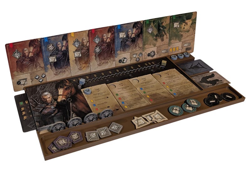 The Witcher: Path of Destiny – 3D-utskrivet spelarbräde – Kort- och tokenorganisatör bild 3