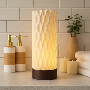 Cordless LED Table Lamp: Dimmable RGB Mood Light, Rechargeable & Portable