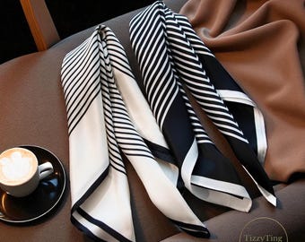 Small Square Scarf – 53cm | Spring 2025 Women’s Versatile Decorative Neck Scarf