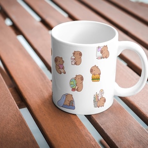 Copybara Ceramic Mug, Cute Mug for Coffee or Tea