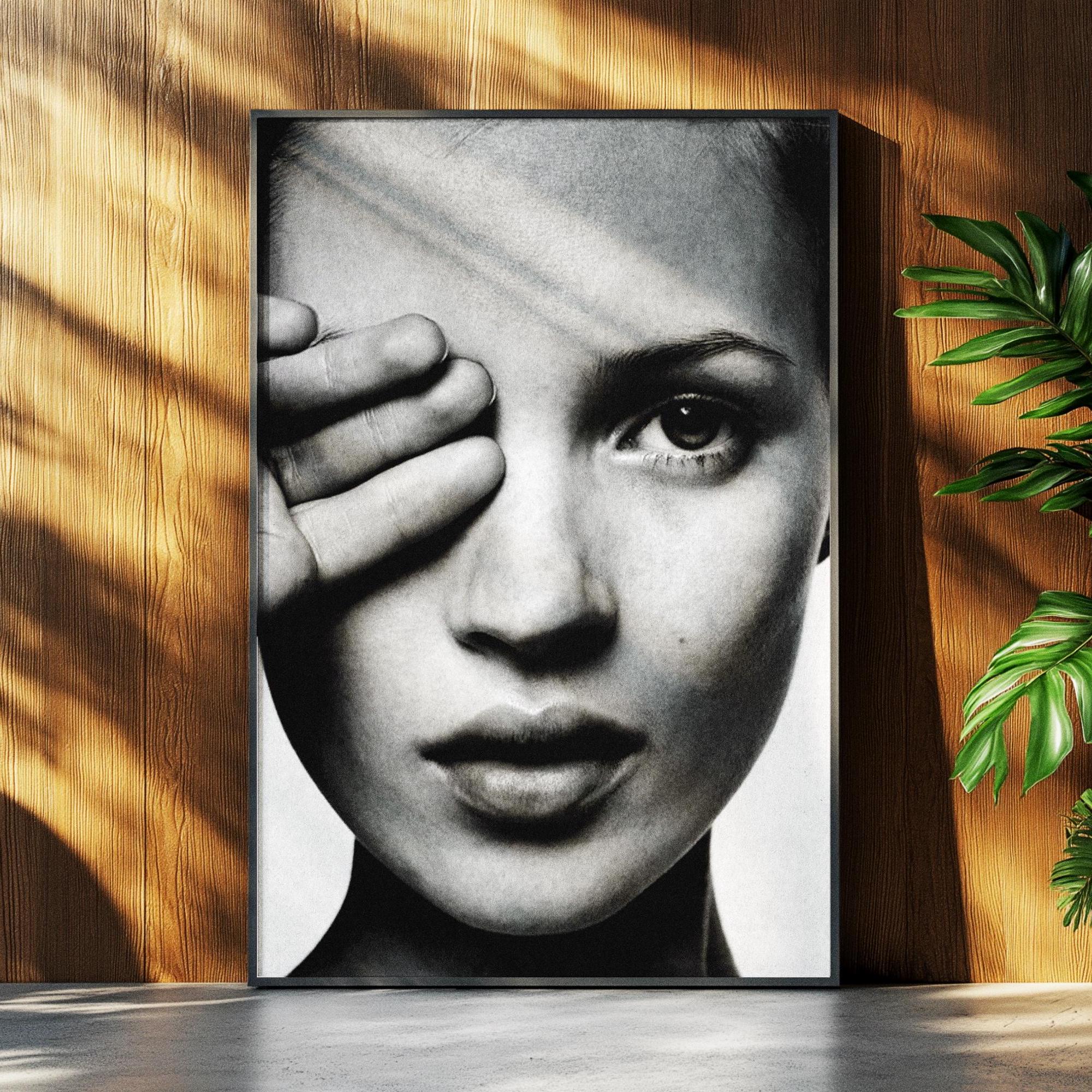 Kate Moss Print Kate Moss Poster Black White Life is Joke Print Fashion Poster Fashion Wall Art Kate Moss Photography Girl Room Decor.