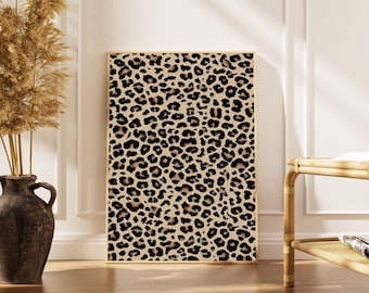 Leopard Print Poster, Trendy Wall Art (Digital Print)