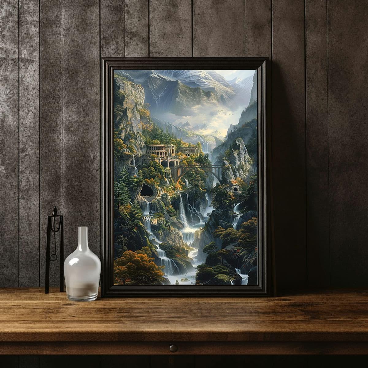 Lord of the Rings Print: Rivendell Art Poster (digital Download) - Etsy