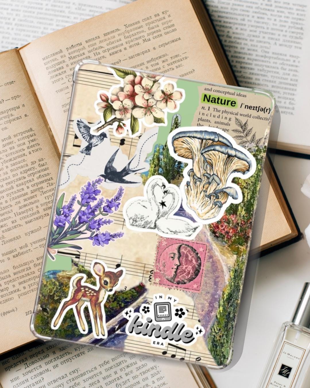 Botanical Kindle Insert • Vintage Nature Aesthetic (digital Download ...