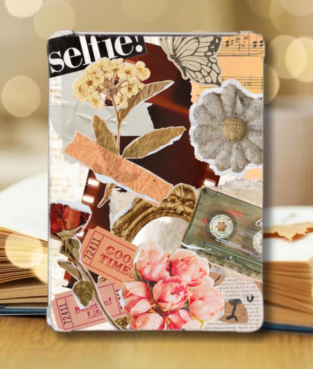 Inset Collage Vintage Collage Kindle Case Insert | Aesthetic Floral Cover (digital ...