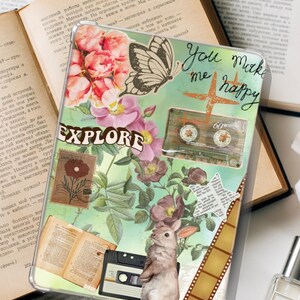 Vintage Nature Kindle Case Insert: Retro Collage Cover (PDF)