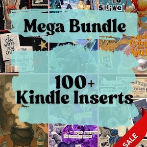 100+ Items Whole Shop Bundle - kindle inserts - Aesthetic Case Decor for Paperwhite Oasis Basic Scribe - Printable Case Inserts - BIG SALE