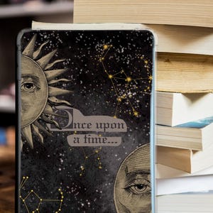 Celestial Kindle Insert: Vintage Sun, Moon, Stars (Digital Download)