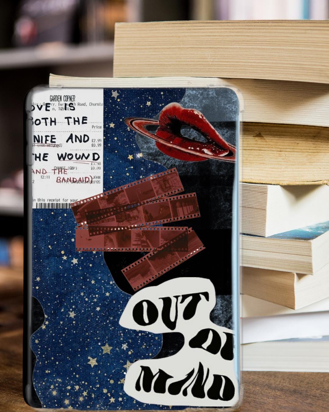Inset Collage Retro Collage Kindle Insert: