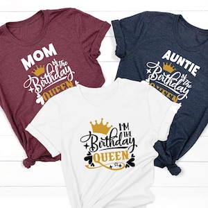 Birthday Queen Shirt - Coordinated Family Party Tee