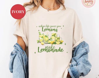 Lemonade Comfort Colors T-Shirt: Coquette Bow Summer Tee