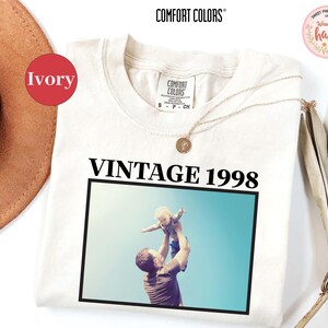Custom Photo Vintage Comfort Colors Shirt: Personalized Birthday Gift