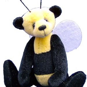 Bumble Bee Miniature Teddy Bear Digital Pattern