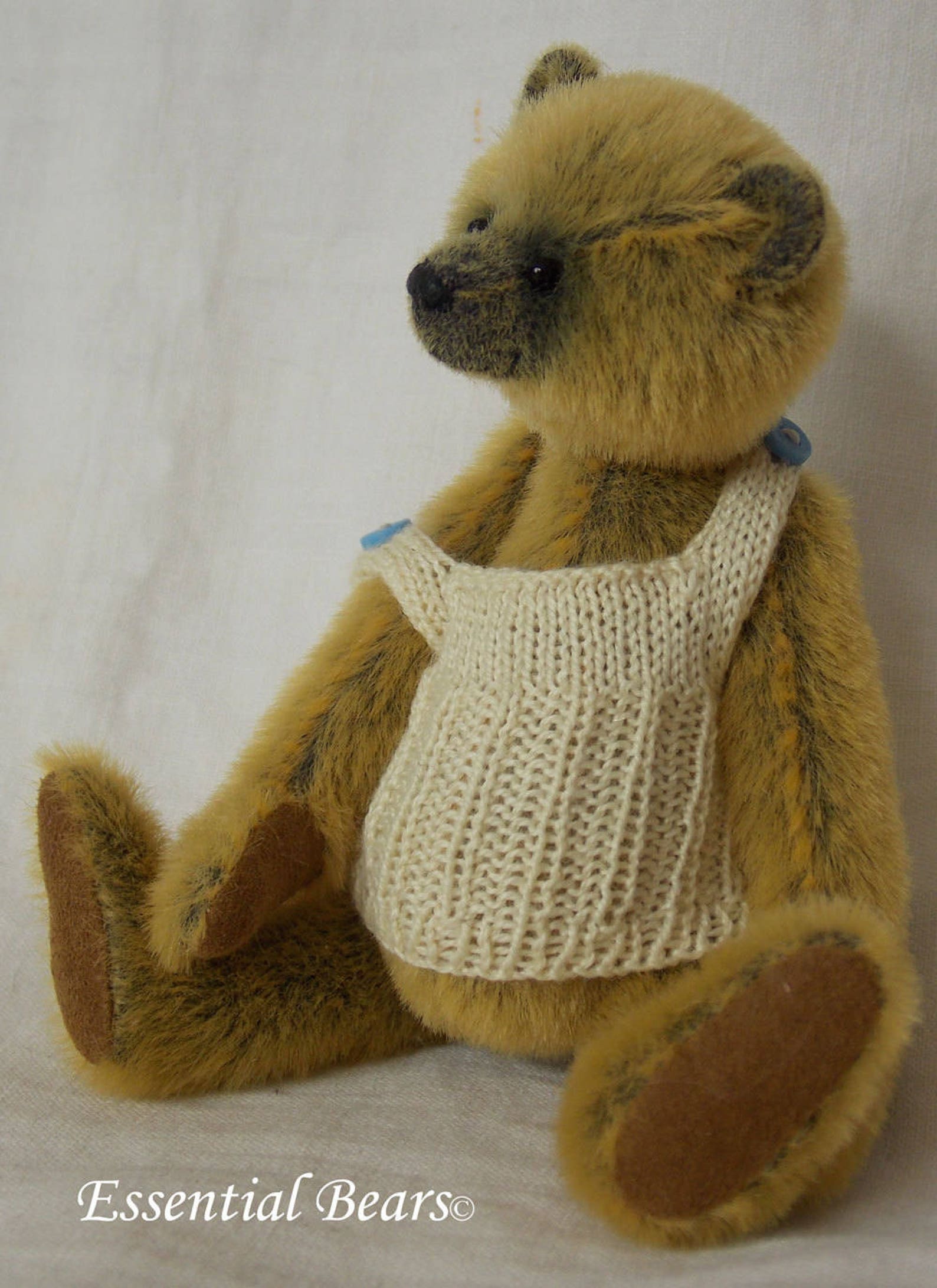 Vest Knitting Pattern for a Miniature Teddy Bear Epattern Etsy