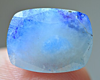 4.91ct Rare Lazurite In Sodalite Top Faceted Gemstone from Afghanistan
