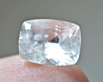 3.35ct Rare Pollucite Top Faceted Gemstone from Afghanistan
